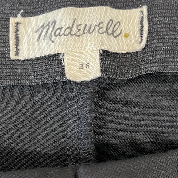 Madewell Black Cropped Pants Jeans Fraser Demi-Boot Women's Plus 36 - Picture 4 of 5